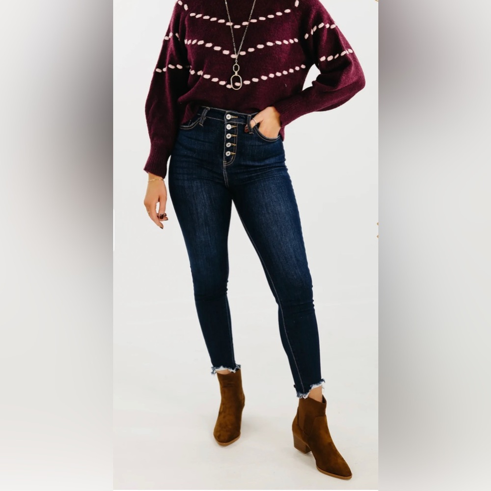Kan Can high-rise skinny jeans
